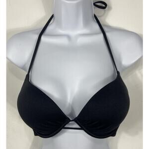 Victoria’s Secret Black Basic Push Up Swim Top Bikini Top Size 34C